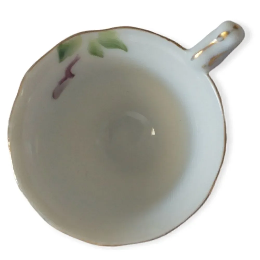 MINI Demitasse Floral Tea Cup Porcelain Air‎ Plants Succulents Violets Diorama